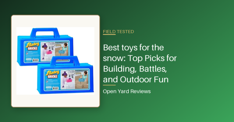 Best toys for the snow: Top Picks for Building, Battles, and Outdoor Fun