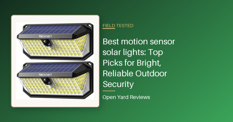 Best motion sensor solar lights: Top Picks for Bright, Reliable Outdoor Security