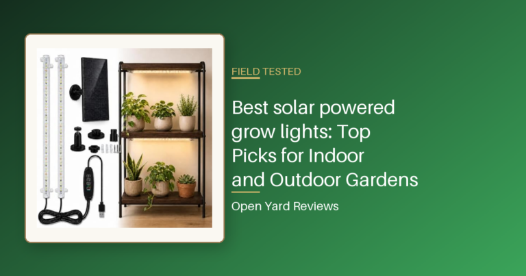 Best solar powered grow lights: Top Picks for Indoor and Outdoor Gardens