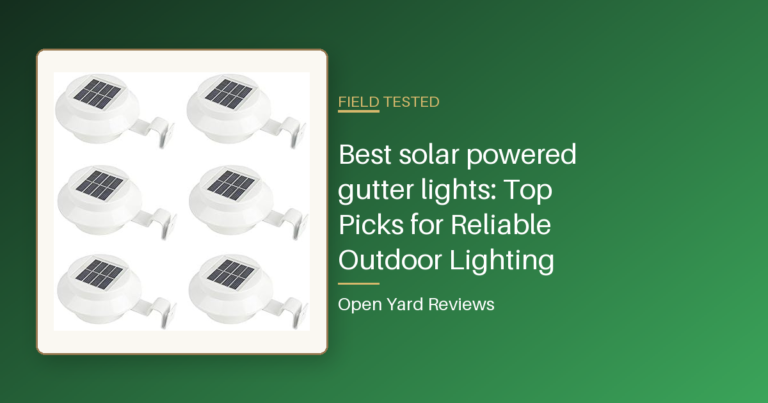 Best solar powered gutter lights: Top Picks for Reliable Outdoor Lighting