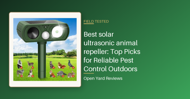 Best solar ultrasonic animal repeller: Top Picks for Reliable Pest Control Outdoors