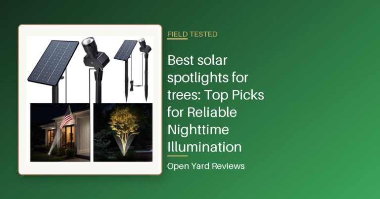 Best solar spotlights for trees: Top Picks for Reliable Nighttime Illumination