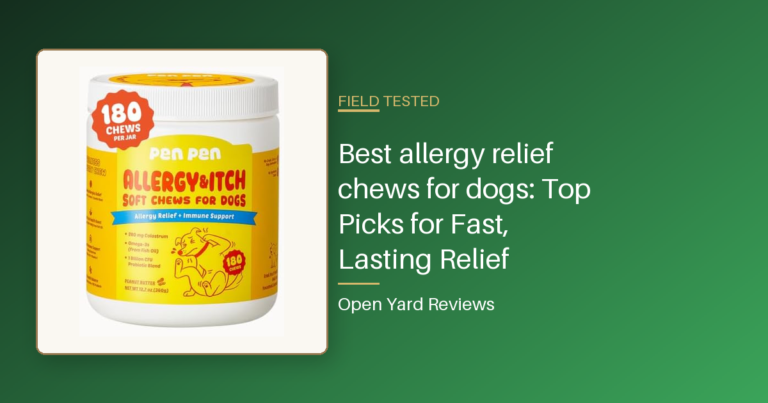 Best allergy relief chews for dogs: Top Picks for Fast, Lasting Relief